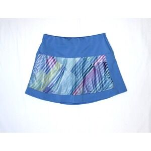Lucky in Love Count Me in Blue Marine Shimmer Pickleball Tennis Golf Skort Small